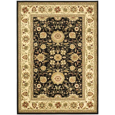 Safavieh 8 x 10 ft. Lyndhurst Power Loomed Rectangle Area Rug Black & Ivory LNH212A-810